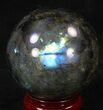 Flashy Labradorite Sphere - Great Color Play #37100-1